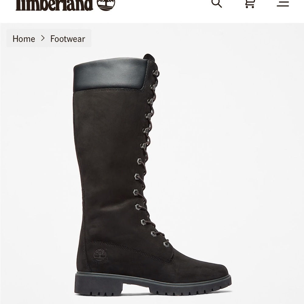 Timberland Women's Black Lace-Up Boots